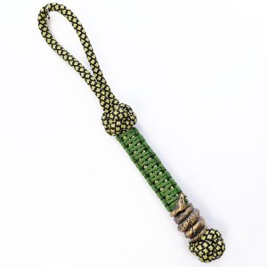 Hand-Made Paracord Keychain with Snake Bead