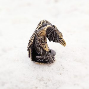 EDC Metal Bead,Charm Crow for Paracord Bracelets, Lanyards