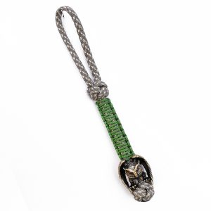 Hand-Made Paracord Keychain with Owl Bead