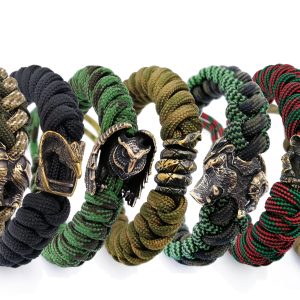 Finished Paracord Bracelet with Any of Your Bead. Hand-Made Work
